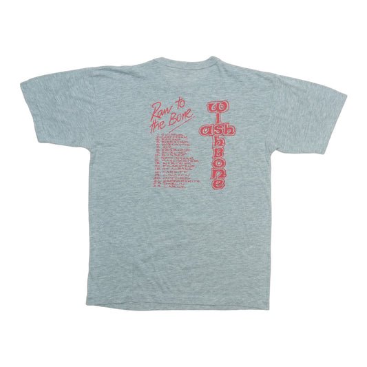 1985 Wishbone Ash Raw To The Bone Tour Shirt Back