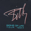 1984 Billy Squier Signs Of Life Tour Shirt Back Detail 1