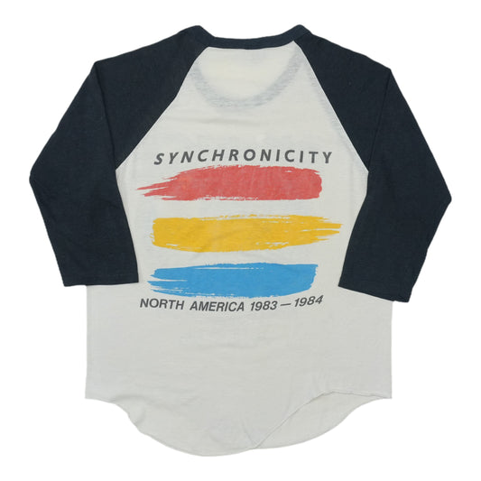 1983 The Police Synchronicity Tour Raglan Shirt Back