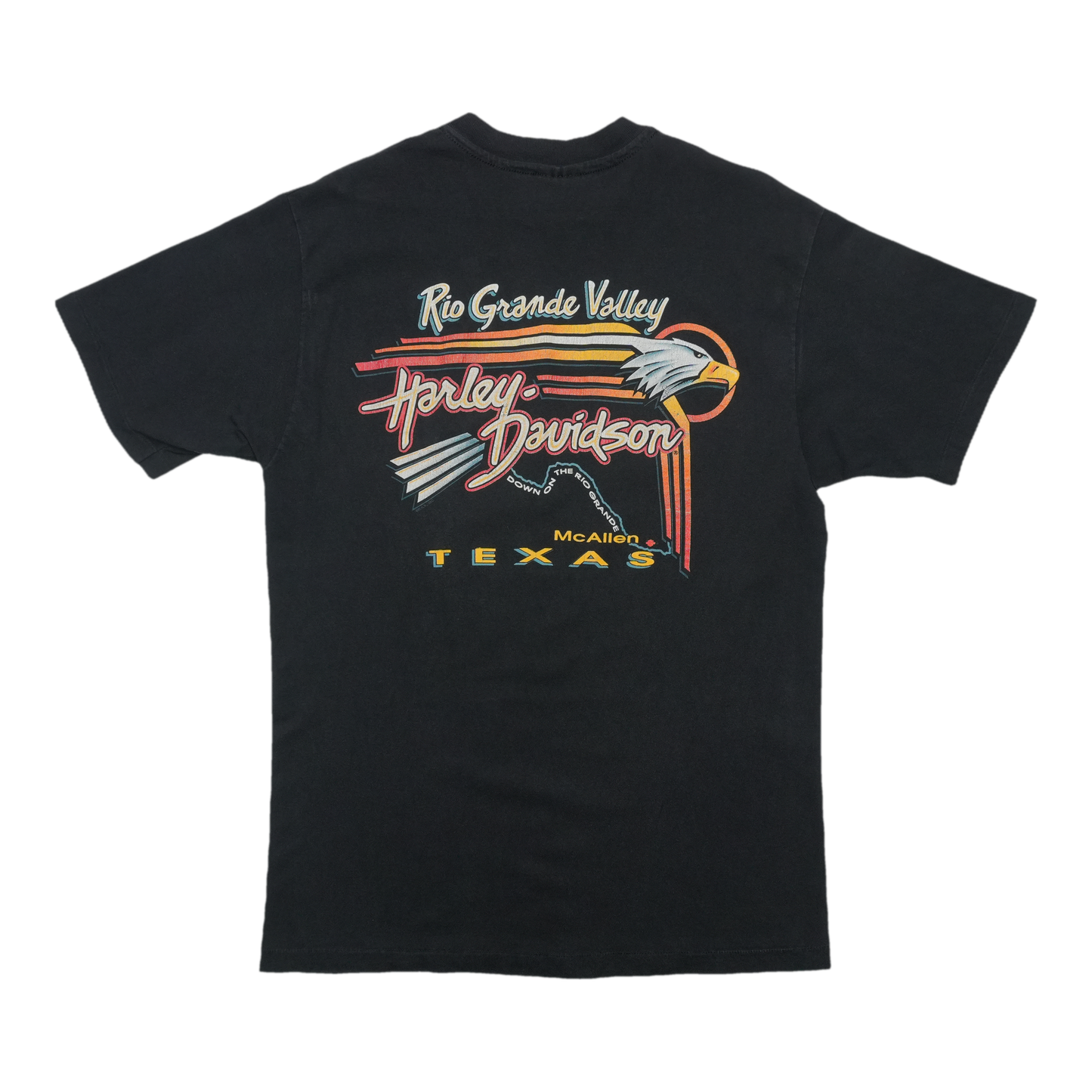 1994 Harley Davidson V-Twin Engine Text ShirtBack