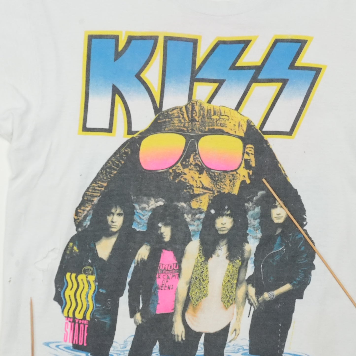 1990 KISS Hot In The Shade Tour Shirt Detail 4