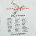 1991 Rush Roll the Bones Tour Crewneck Back Graphic