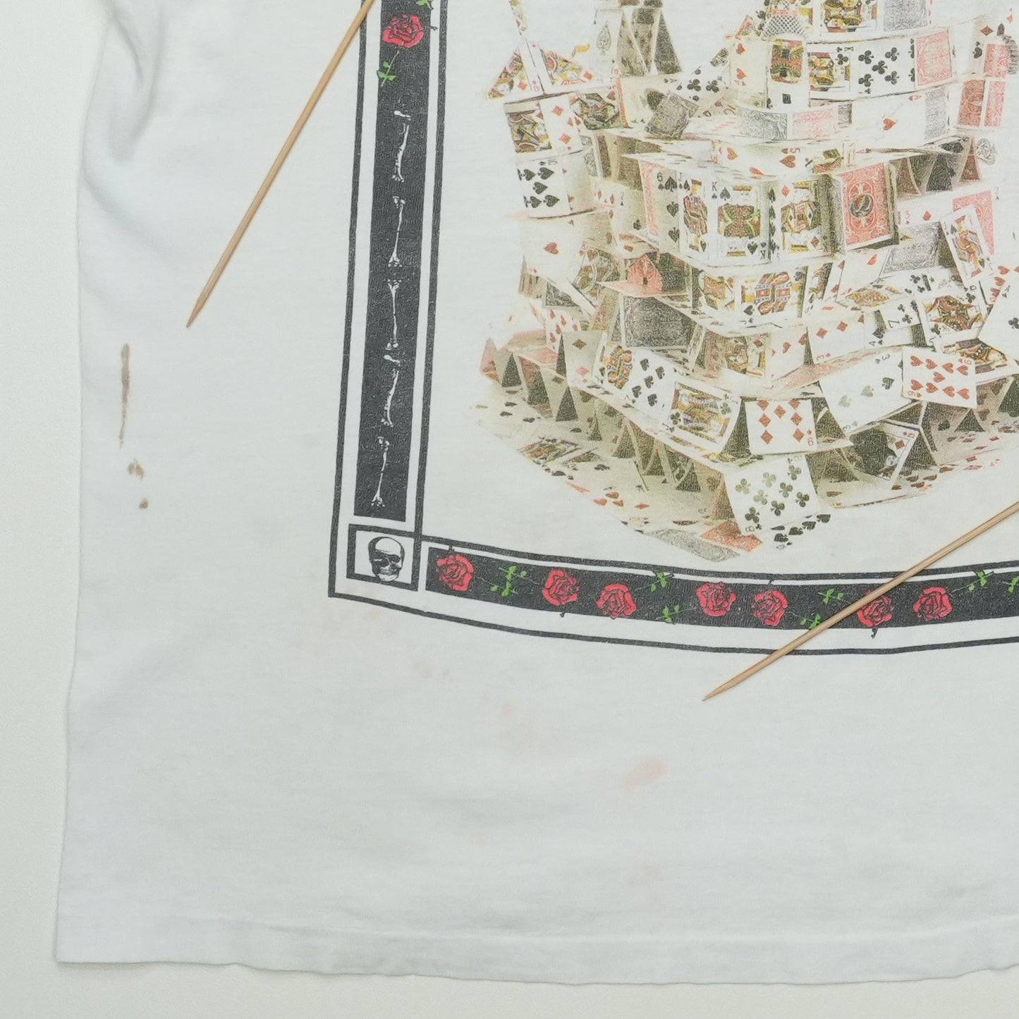 1990s Grateful Dead House of Cards Shirt Front Detail 2