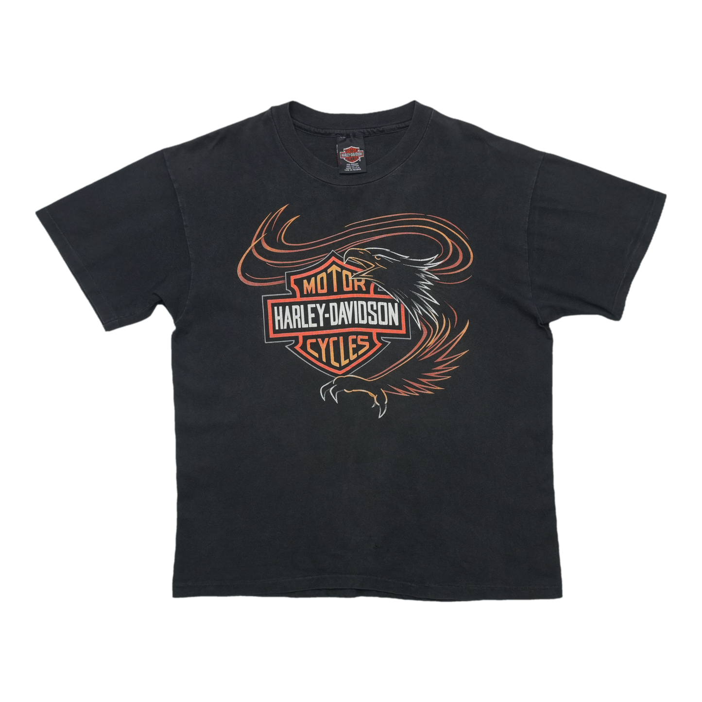 1990s Harley Davidson Swooping Eagle ShirtFront