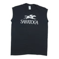 1980s Saratoga Horse Racing Sleeveless Shirt Front