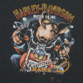 1989 Harley Davidson Motor Co Hawg 3D Emblem ShirtFront Graphic