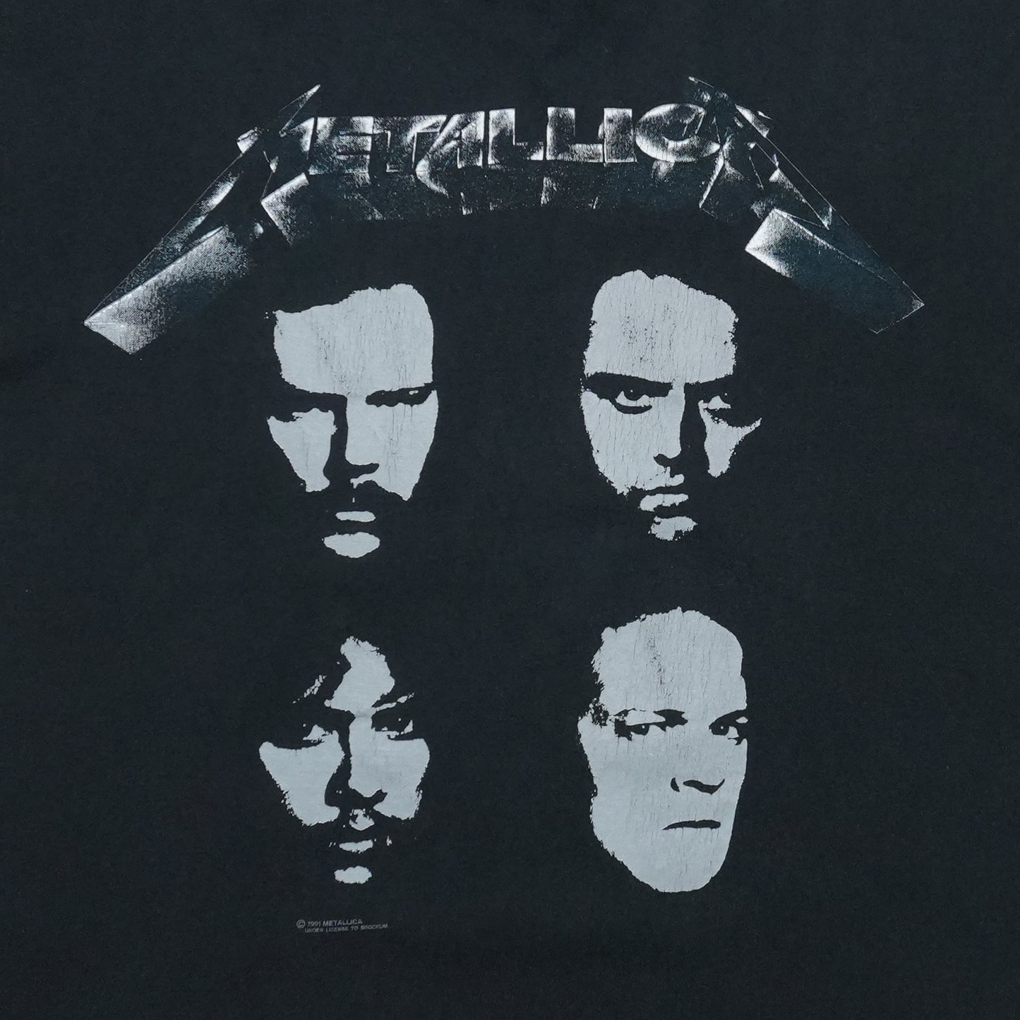1991 Metallica Historic Dates Shirt Front Detail 1