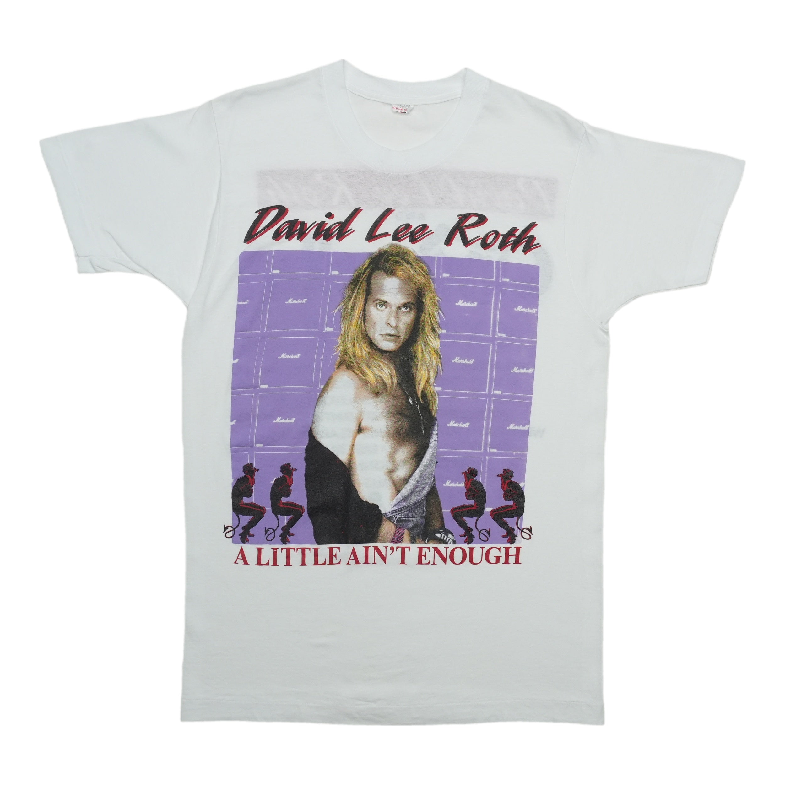 1991 David Lee Roth A Little Aint Enough Tour Shirt Front