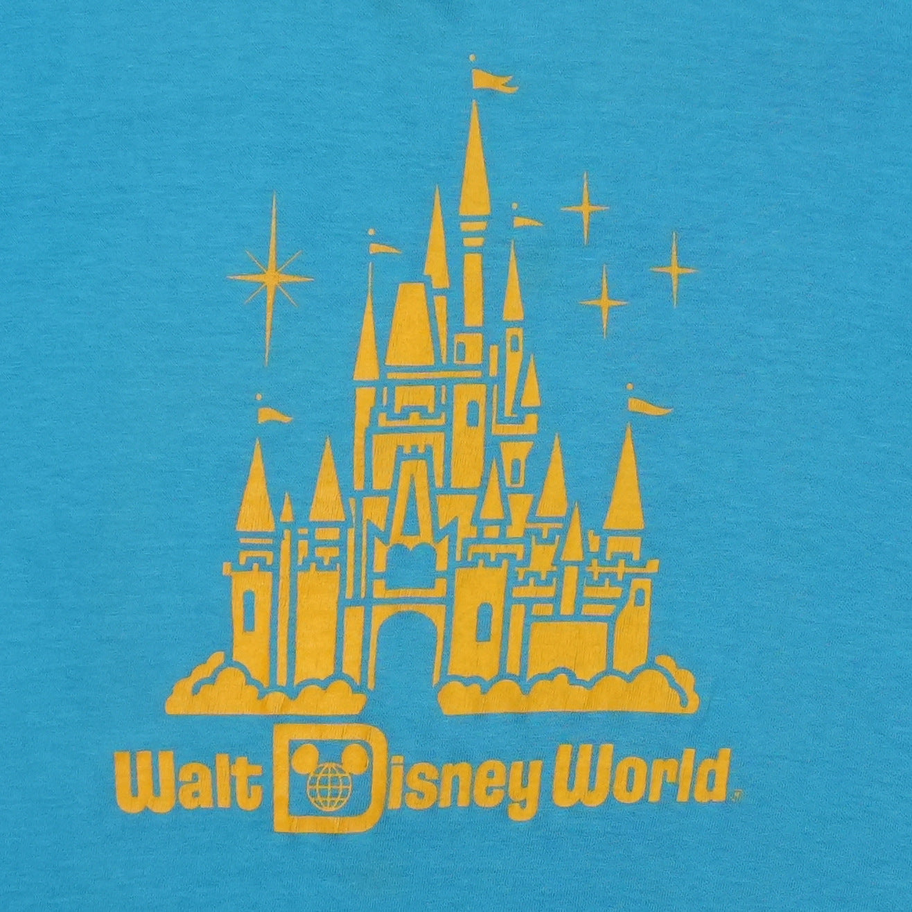 1980s Walt Disney World Castle Shirt Front Graphic
