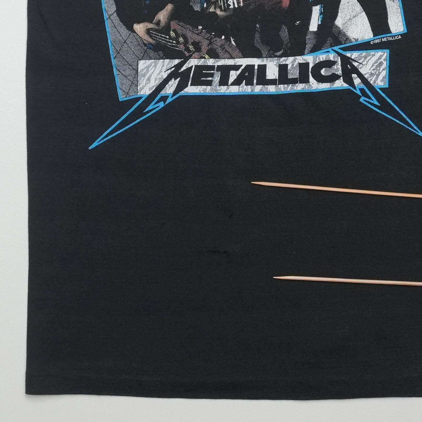 1987 Metallica Shirt Front Detail 1