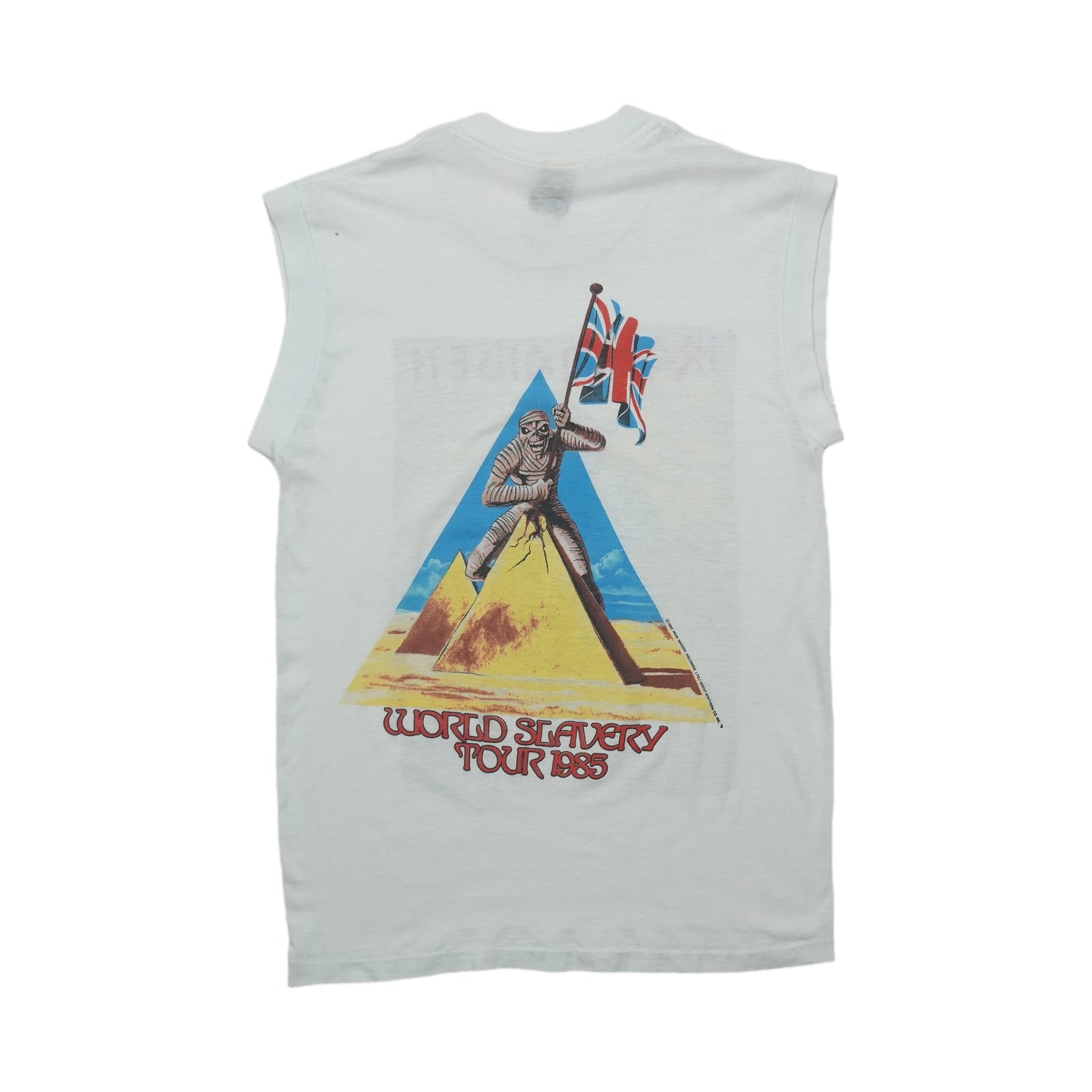 1985 Iron Maiden World Slavery Tour Shirt Back