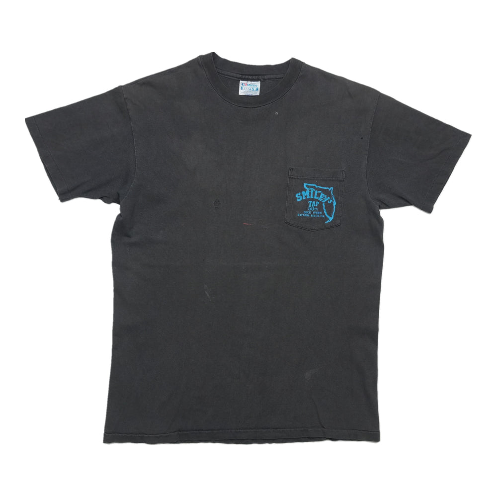 1991 Smiley's Tap Bike Week Daytona Beach Pocket Shirt Front