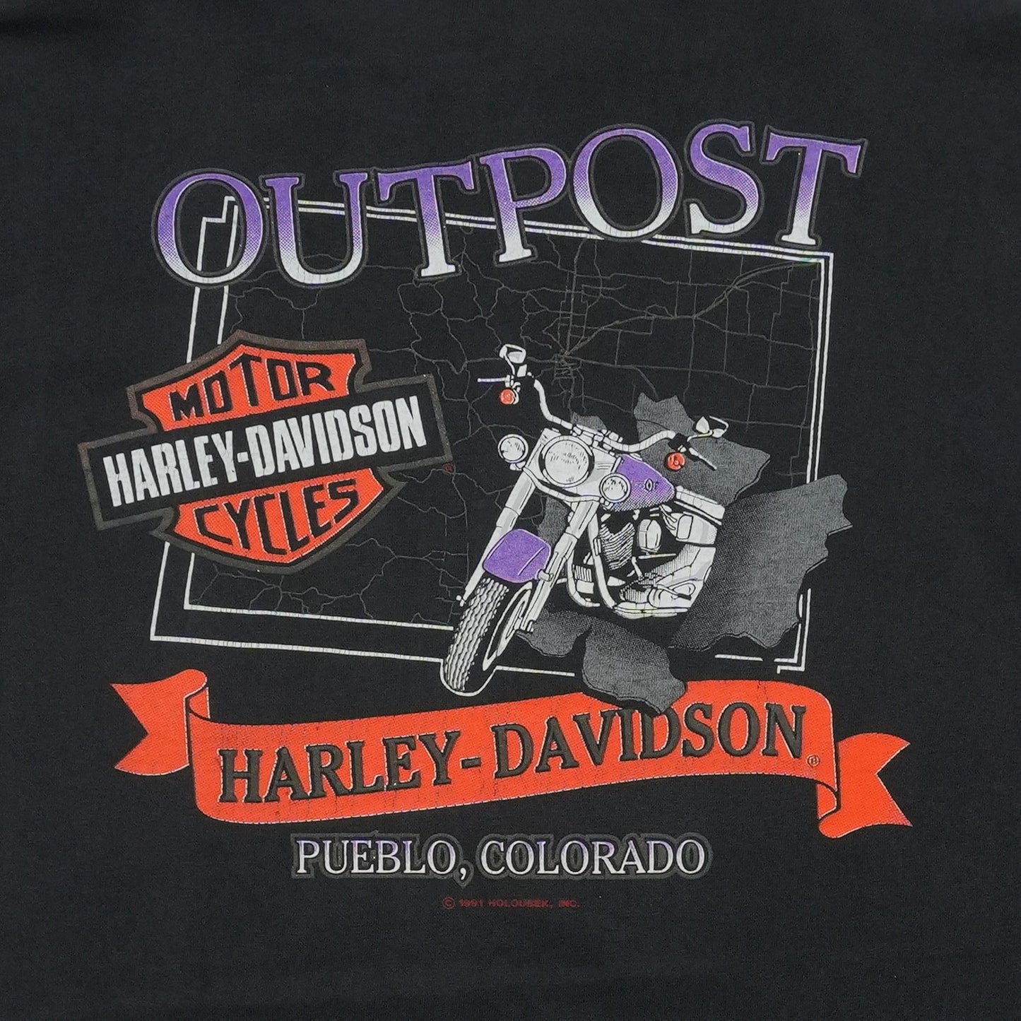 1993 Harley Davidson Eagle V Graphic ShirtBack Graphic