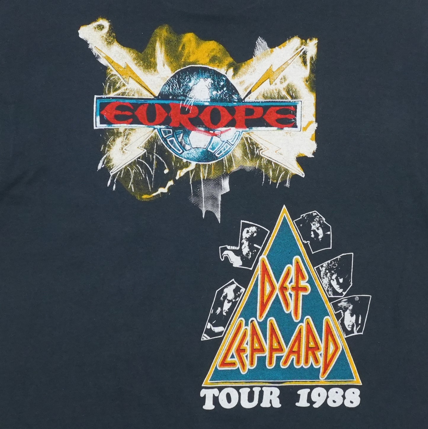 1988 Def Leppard Hysteria Tour Shirt Back Detail 1