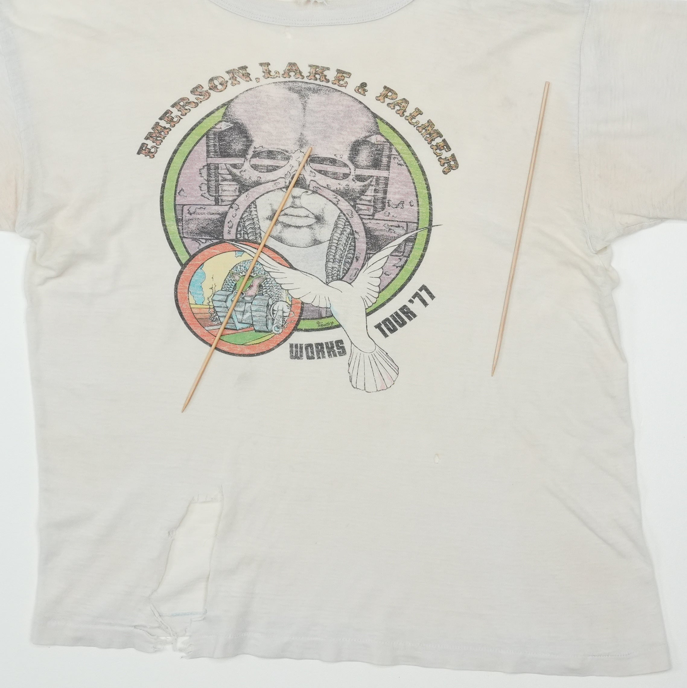 1977 Emerson Lake & Palmer Works Tour Shirt | WyCo Vintage