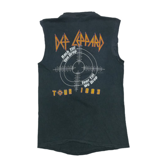 1983 Def Leppard Pyromania Rock Till You Drop Tour Sleeveless Shirt Back