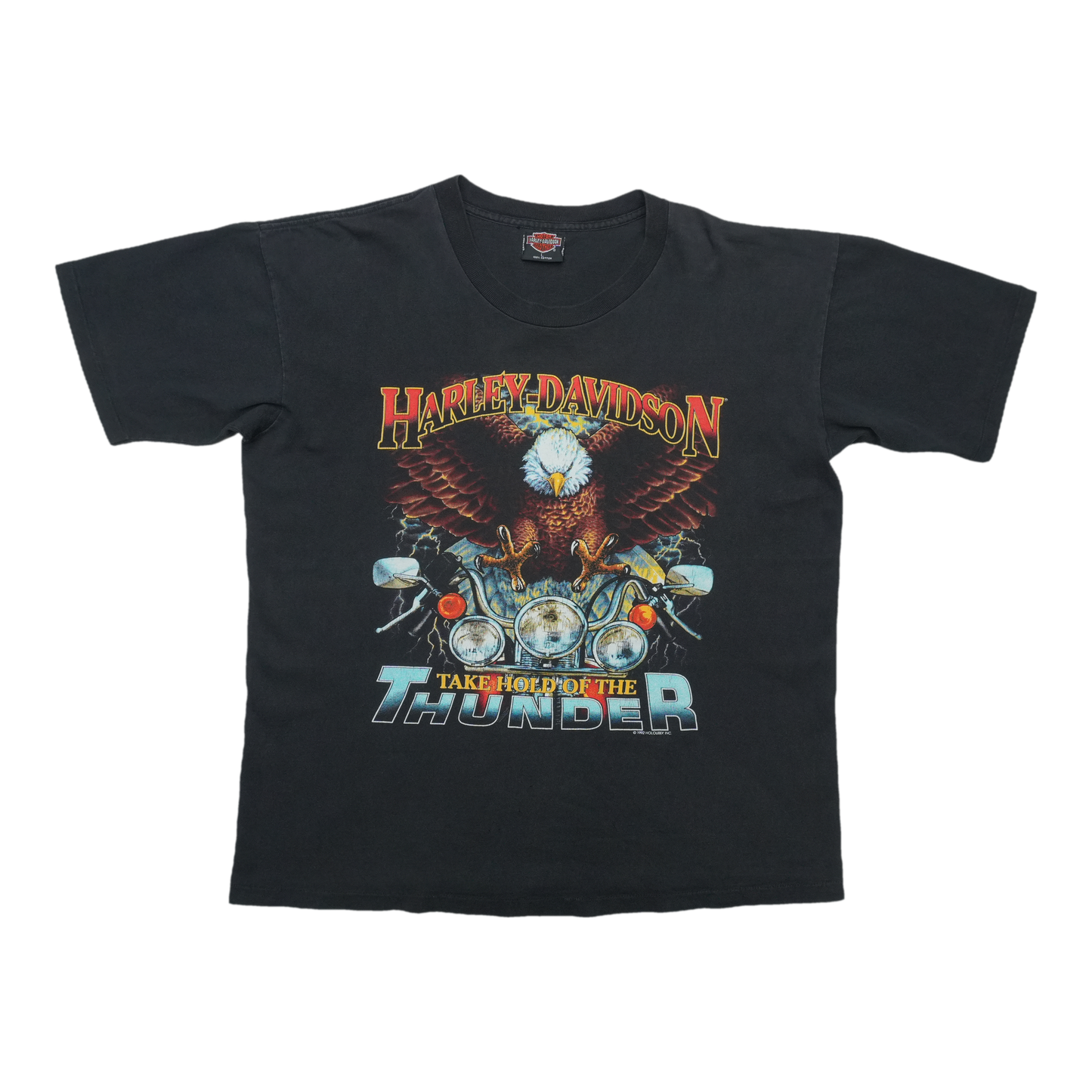 1992 Harley Davidson Take Hold of the Thunder Shirt | WyCo Vintage