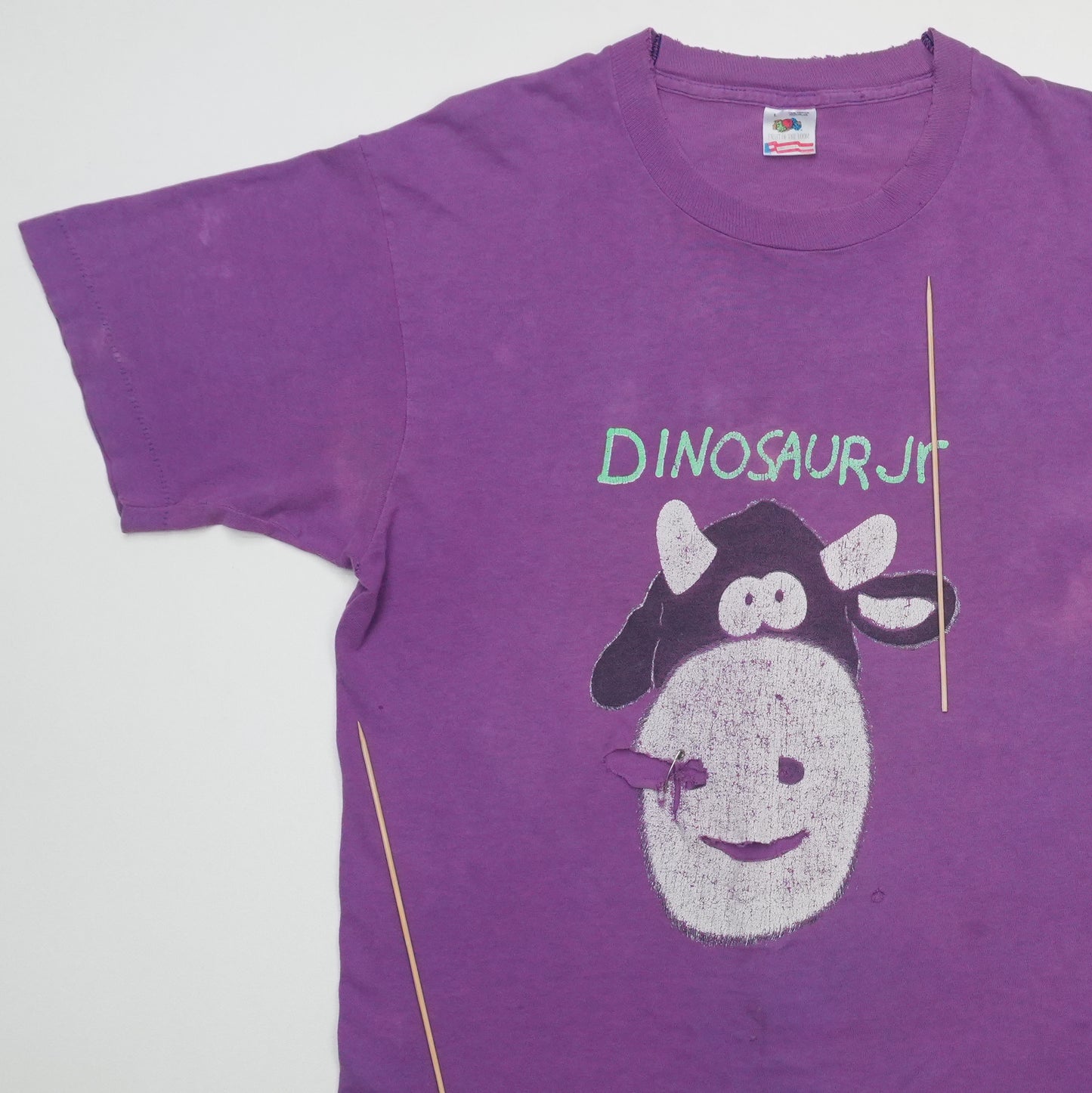1990s Dinosaur Jr Cow Shirt Detail 6
