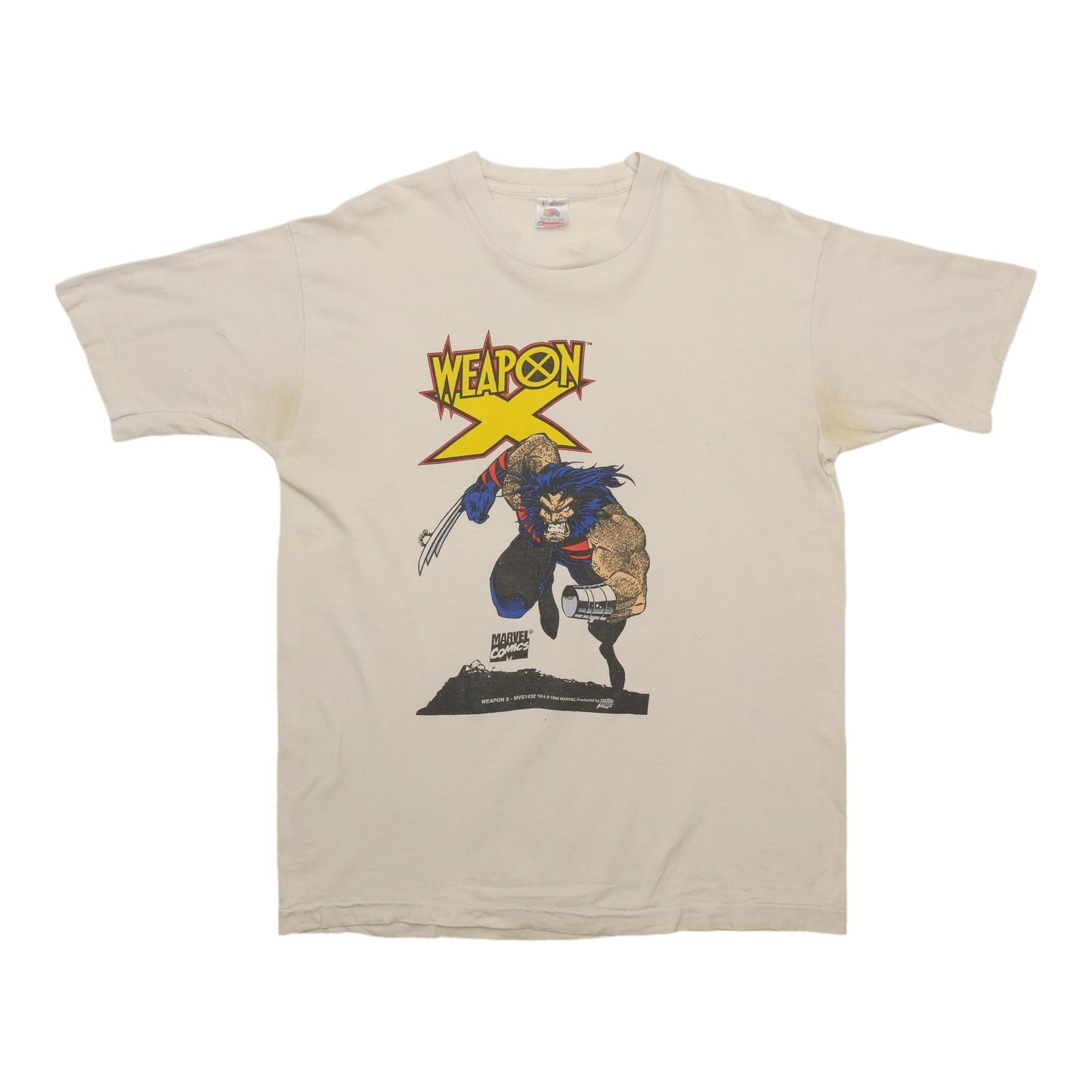 1990s Marvel Wolverine Weapon X Shirt Front
