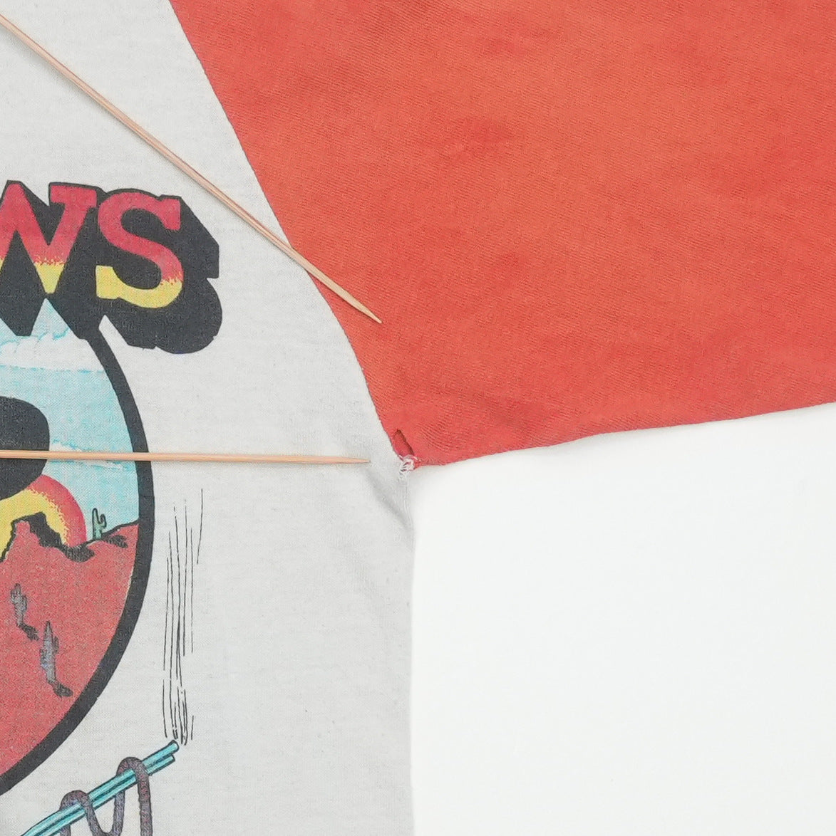 1980s Molly Hatchet & Outlaws US Tour Raglan Shirt Detail 7