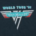 1981 Van Halen Worldwide Tour Shirt Back Graphic