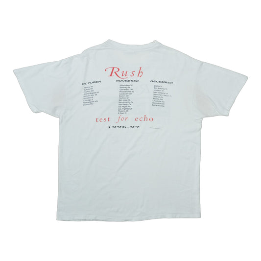 1996 Rush Test For Echo Tour Shirt Back