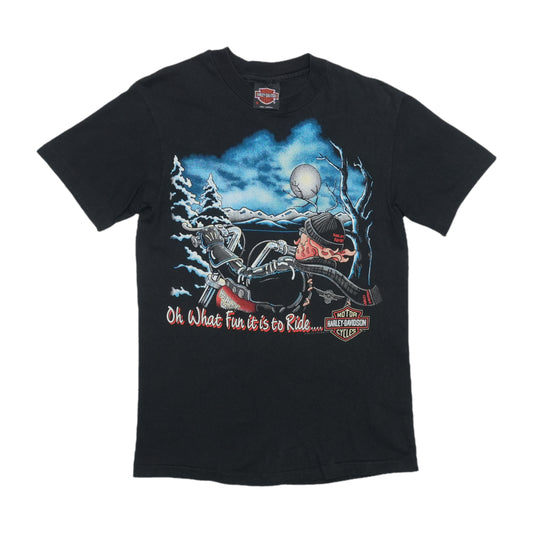 1992 Harley Davidson Reykjavik Christmas Shirt Front