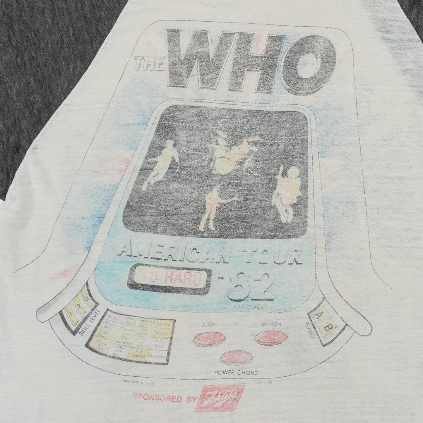 1982 The Who American Tour Raglan Shirt Detail 6