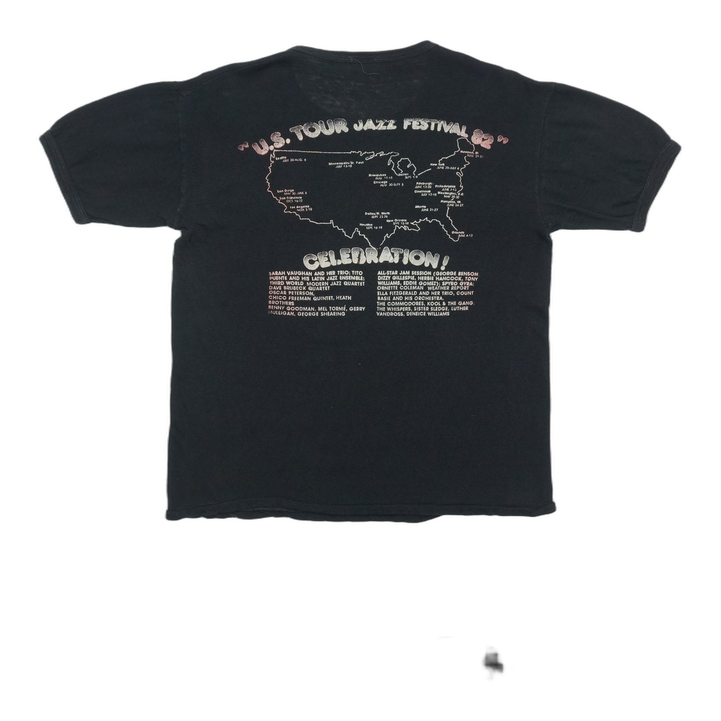 1982 Jazz Festival Tour Shirt Back