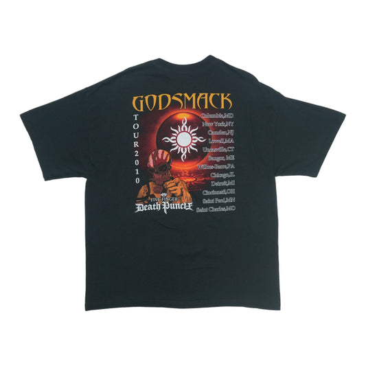 2010 Godsmack & Five Finger Death Punch Tour Shirt Back