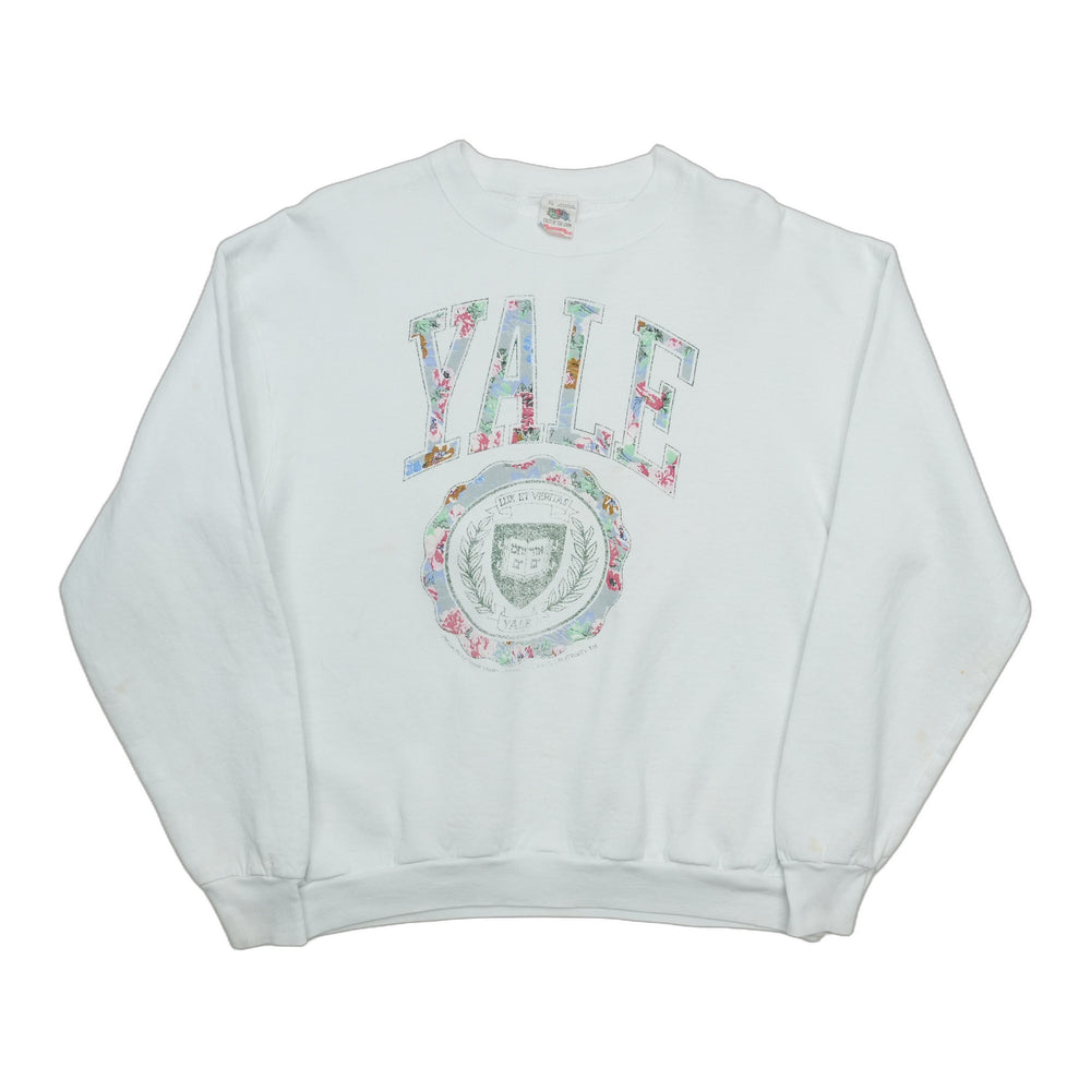 1980s Yale University Floral Sweatshirt Front