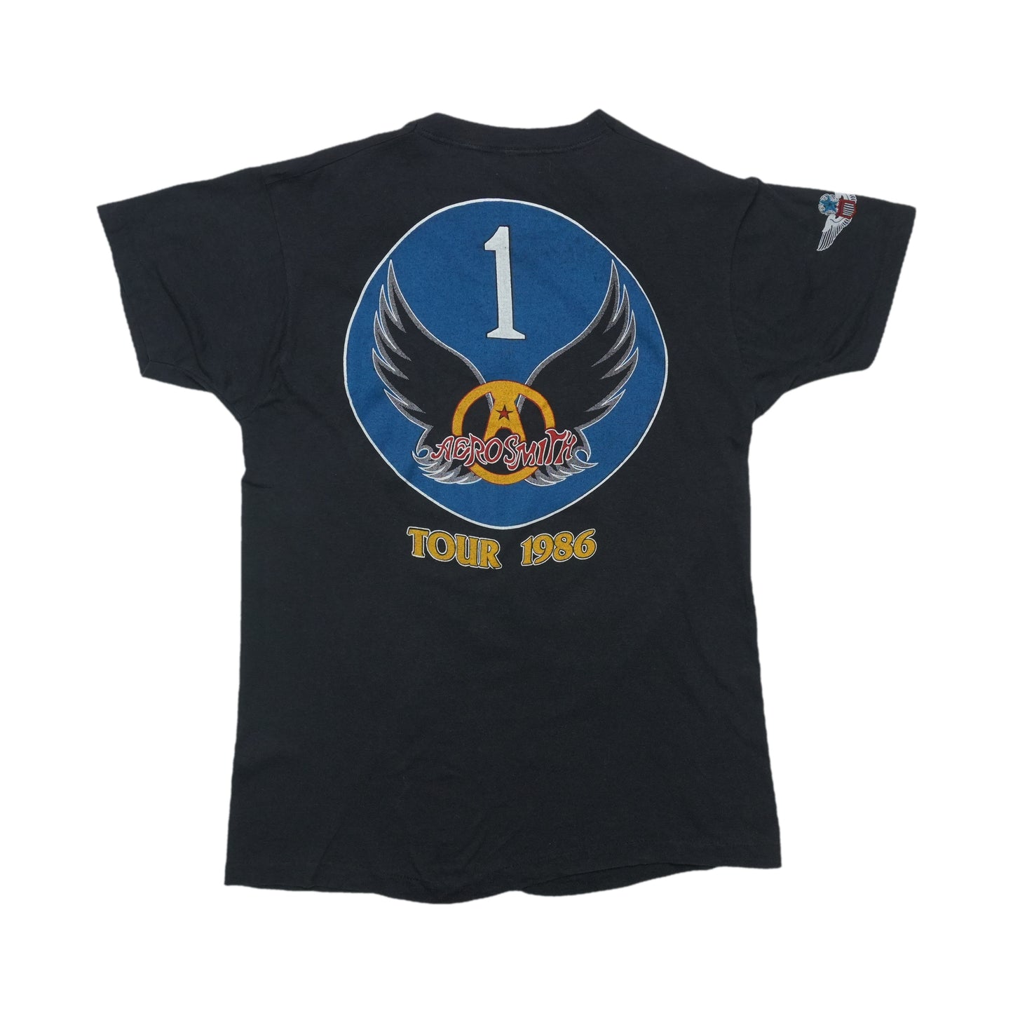 1986 Aerosmith Tour Shirt Back