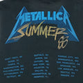 1988 Metallica Damaged Justice Tour Shirt Back Detail 1