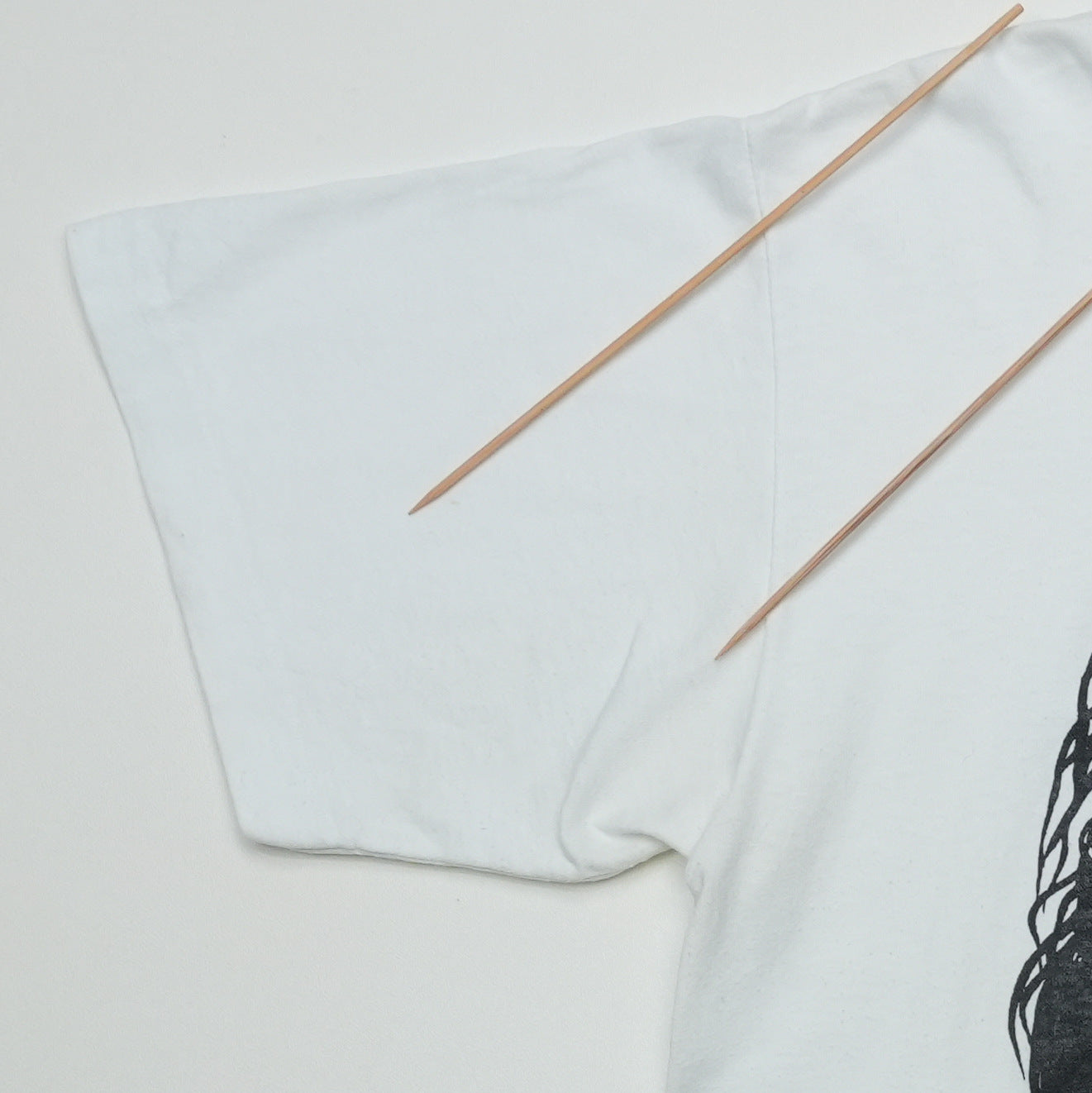 1989 Alice Cooper Half Face Skull Shirt Detail