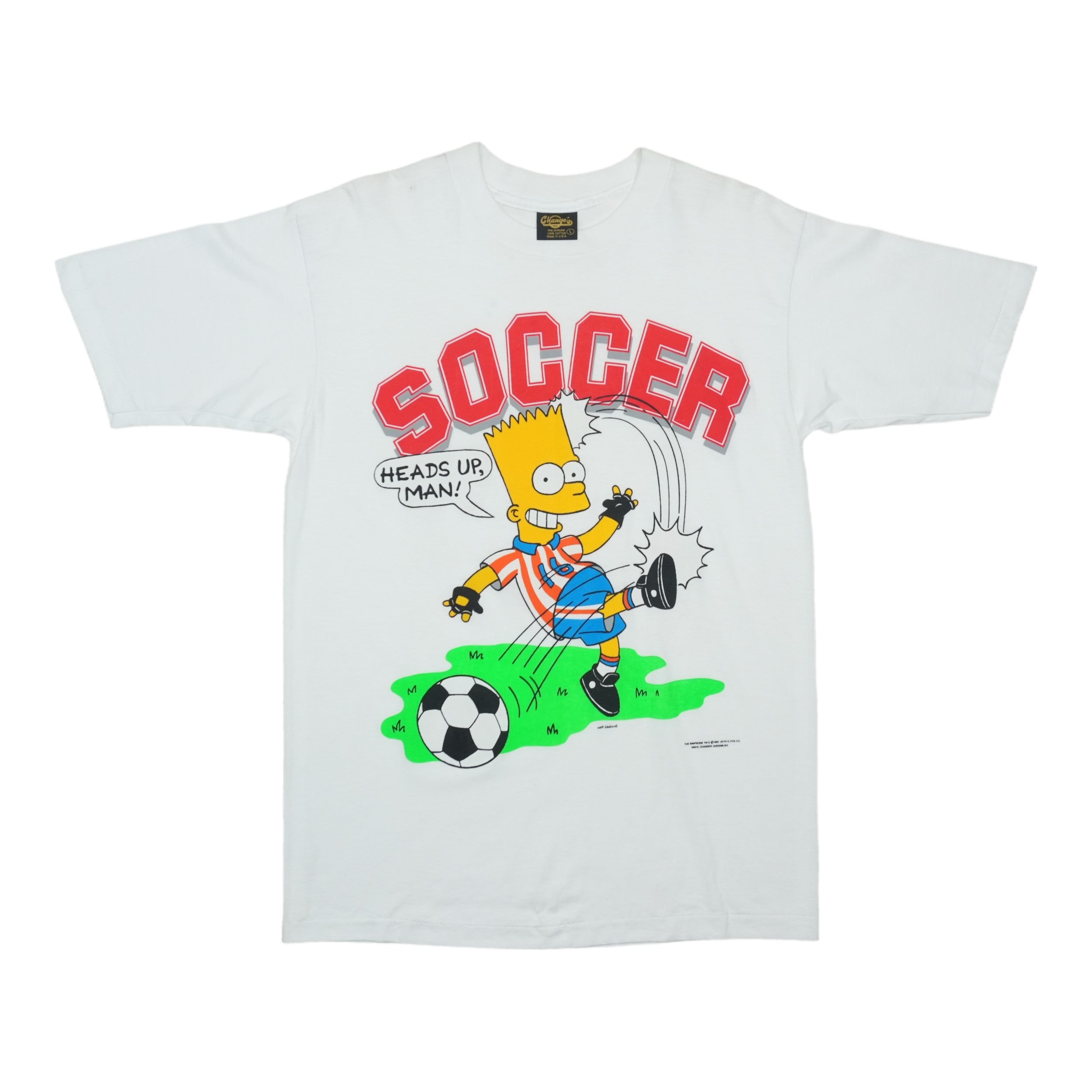1990s The Simpsons Bart Soccer Shirt Front