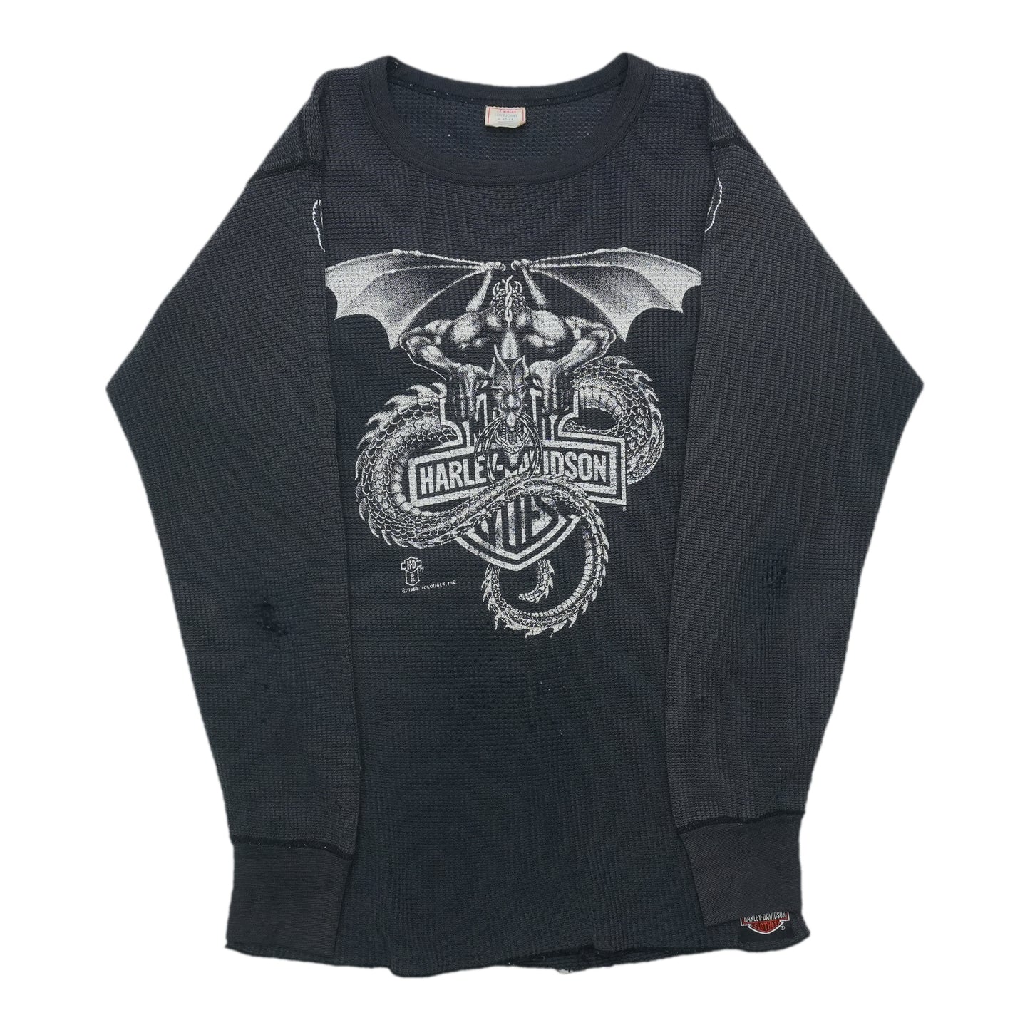 2000s Harley Davidson Twin Cities Savage Minnesota Thermal Shirt Front