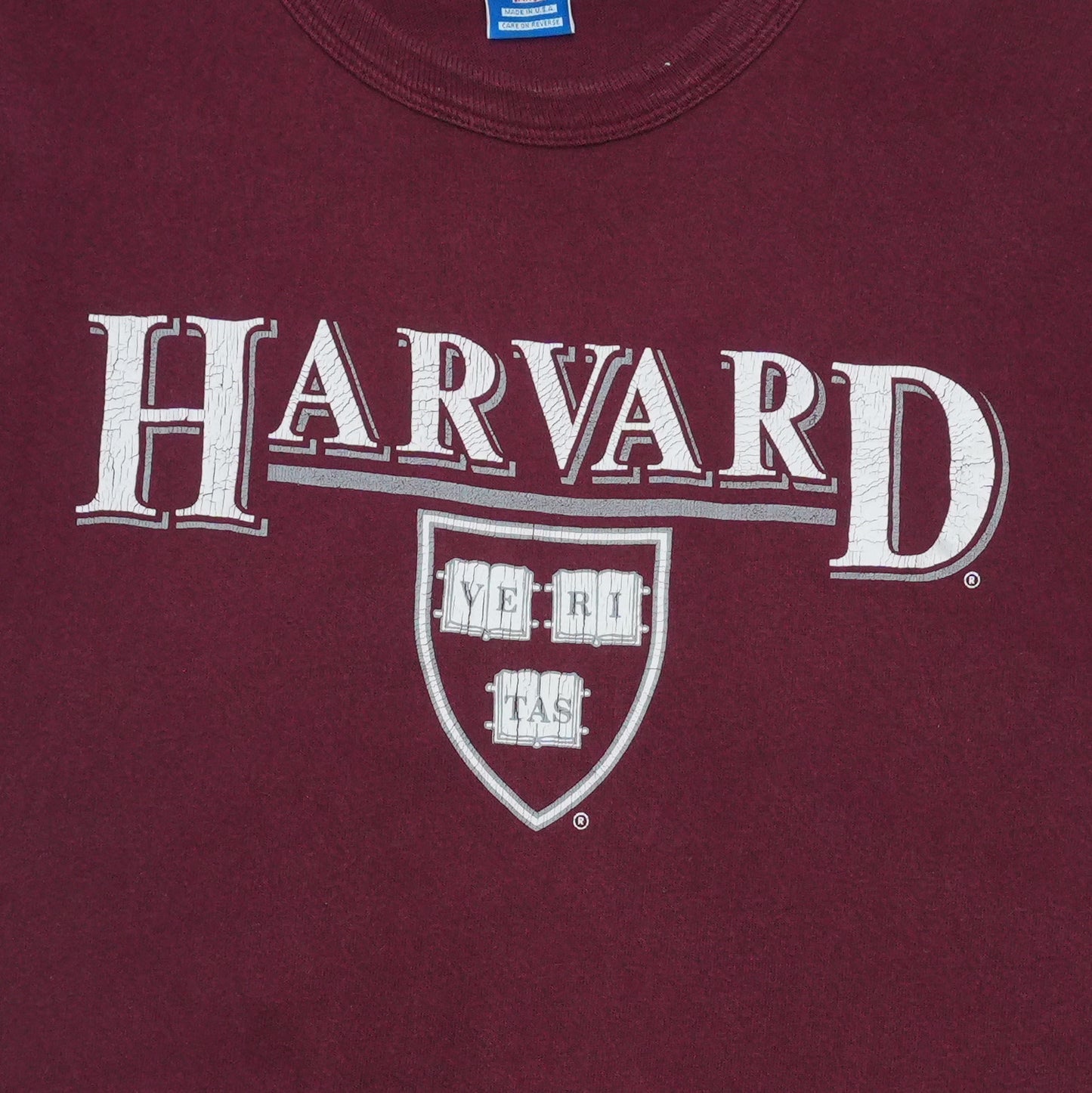 1990s Harvard University Shirt Front Graphic
