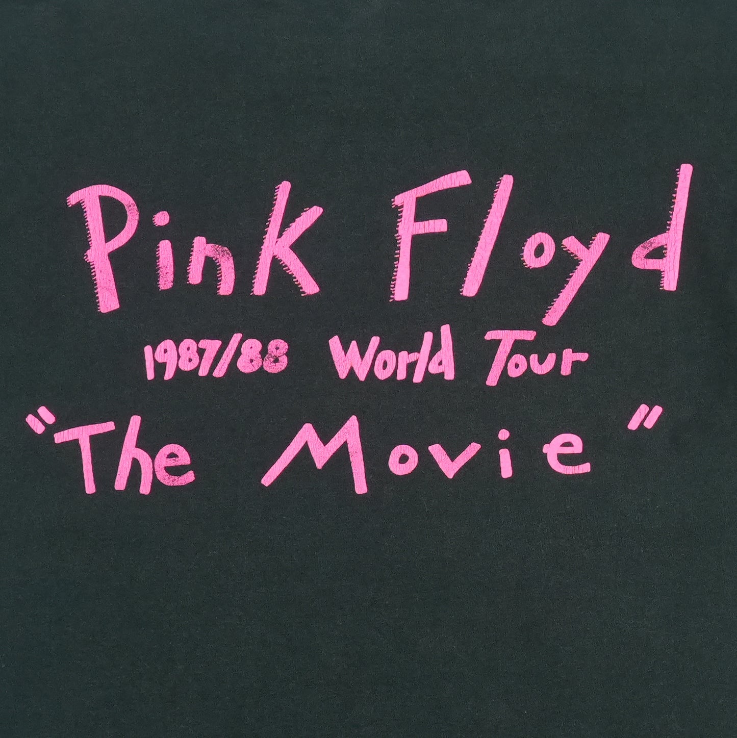 1987 Pink Floyd The Movie World Tour Shirt Detail 5