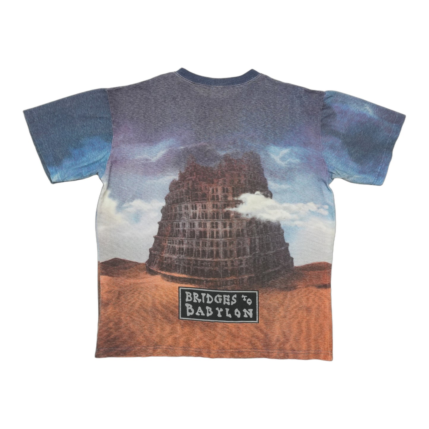 1997 Rolling Stones Bridges to Babylon All Over Print Shirt Back