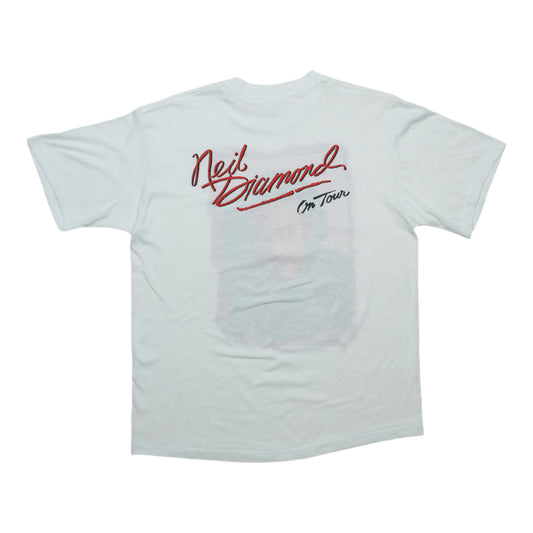 1986 Neil Diamond On Tour Shirt Back