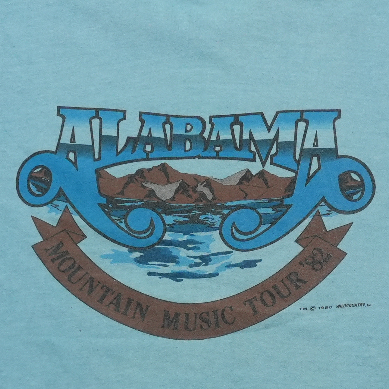 1982 Alabama Mountain Music Tour Shirt Detail
