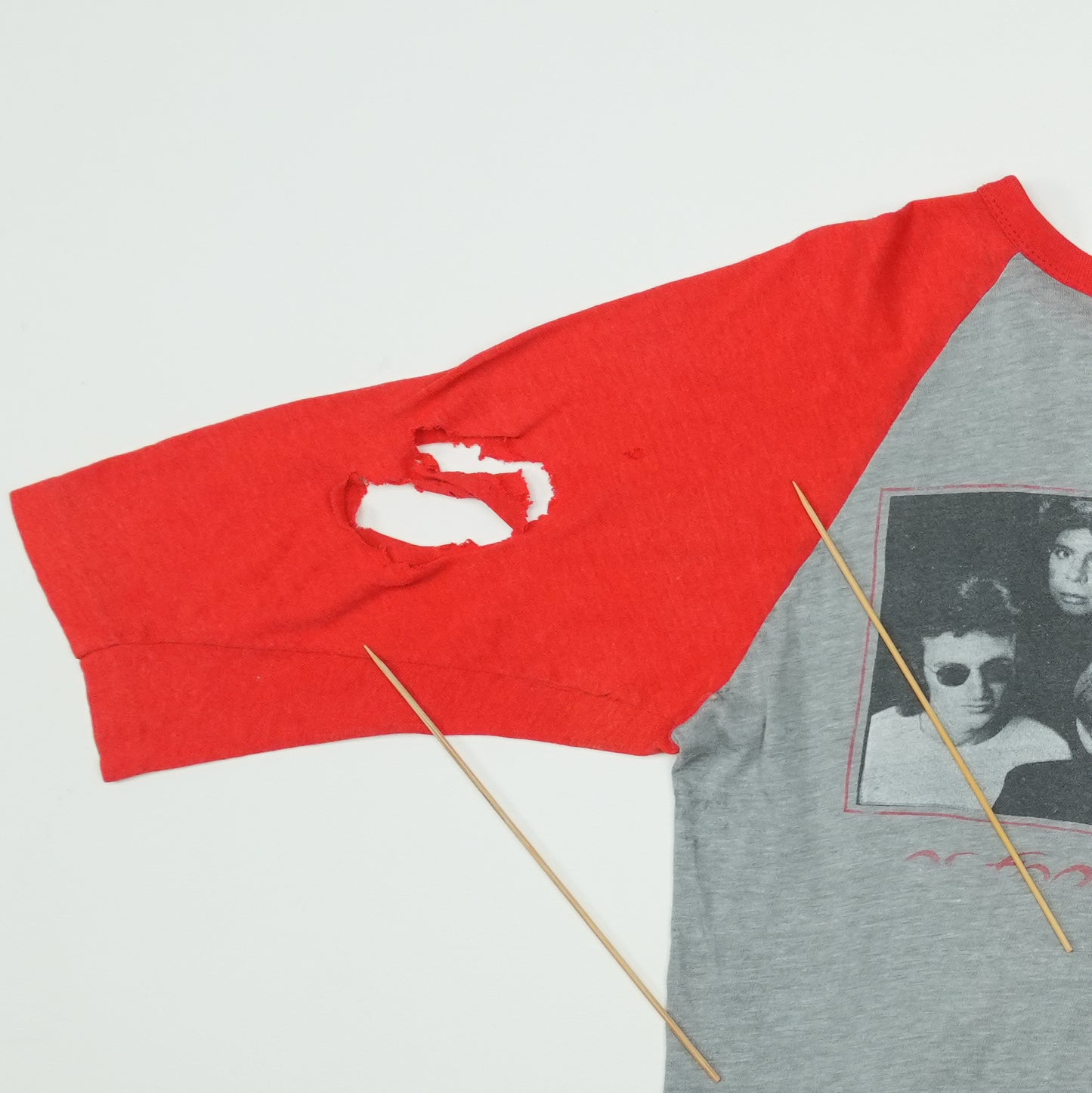 1981 Red Rider Lunatic Fringe Raglan Shirt Detail 9