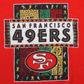 1990s San Francisco 49ers Tribal Shirt Front Graphic