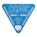 1986 AC/DC Who Made Who North American Tour Backstage Pass - front