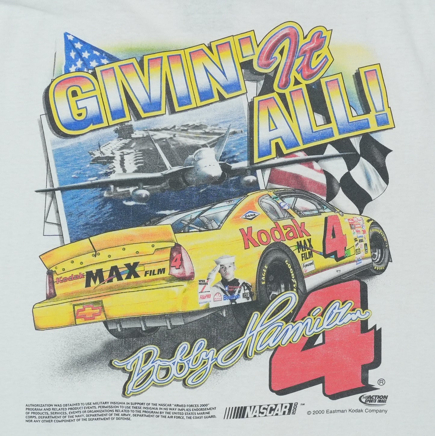 2000 Bobby Hamilton Nascar Shirt Detail 7