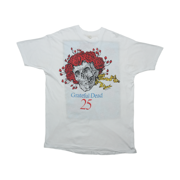 1990 Grateful Dead 25th Anniversary Skull Roses Shirt | WyCo Vintage