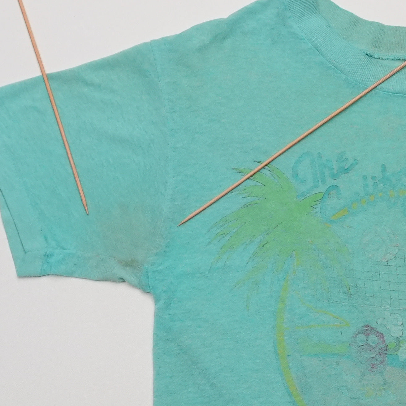 1980s California Raisins Beach Party Shirt Detail