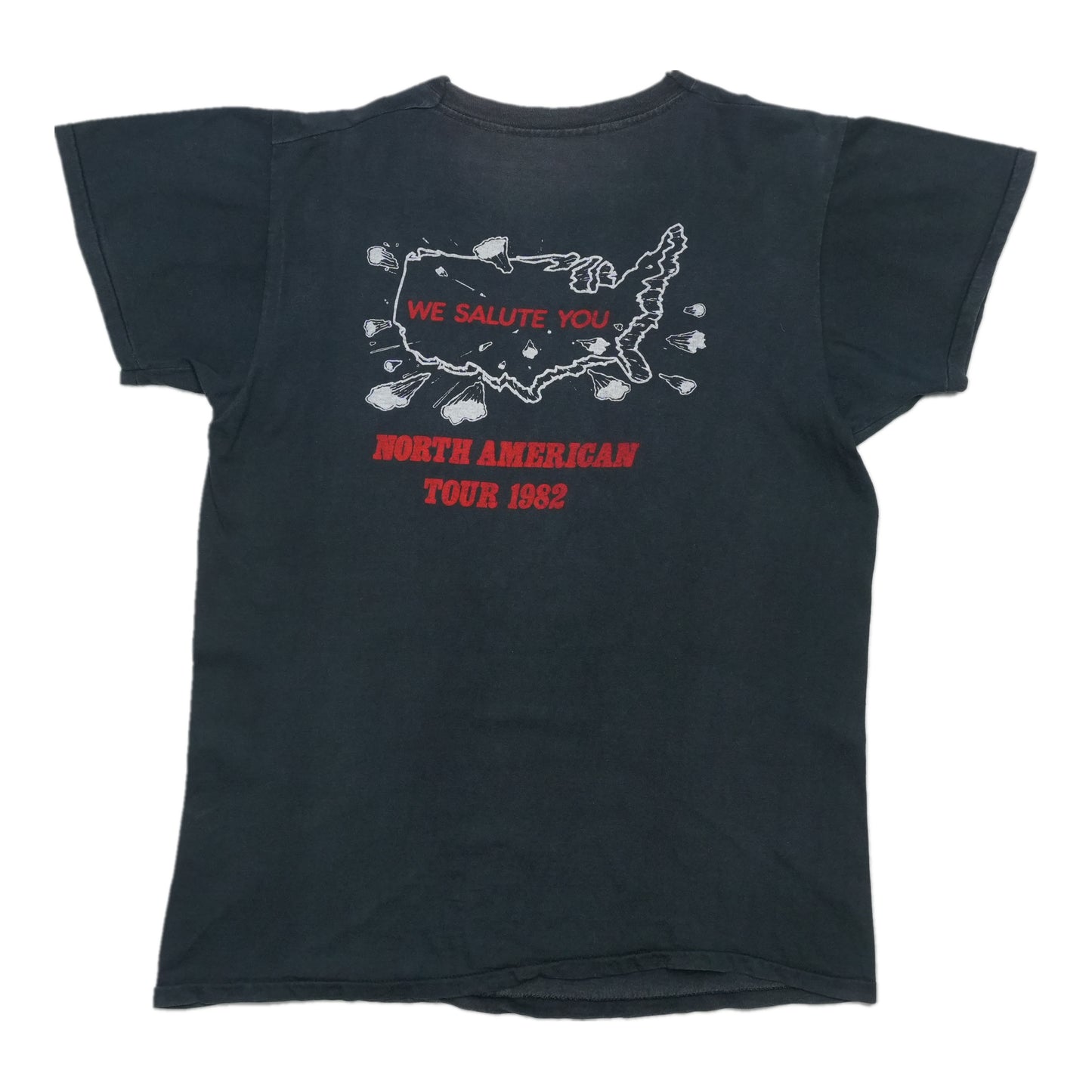 1982 AC/DC For Those About To Rock Tour Shirt Back