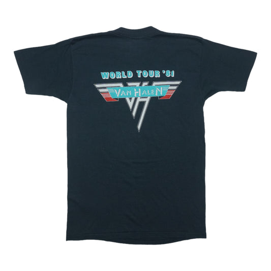1981 Van Halen Worldwide Tour Shirt Back