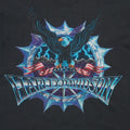 1990s Harley Davidson Eagle Lightning Flags Starburst ShirtFront Graphic